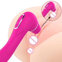 HIWUP Sex Sucking Toys Vibrator Powerful Clitoris Sucker Blowjob Tongue Stimulator Nipple Vagina Pussy Pump Sex Toys for Women